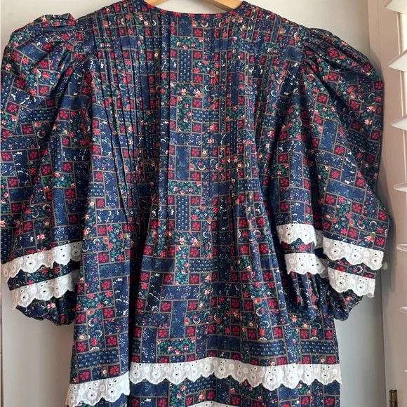 HUNTER BELL Jenkins Dress in Vintage Patchwork - Like New (XS) - Picture 15 of 15